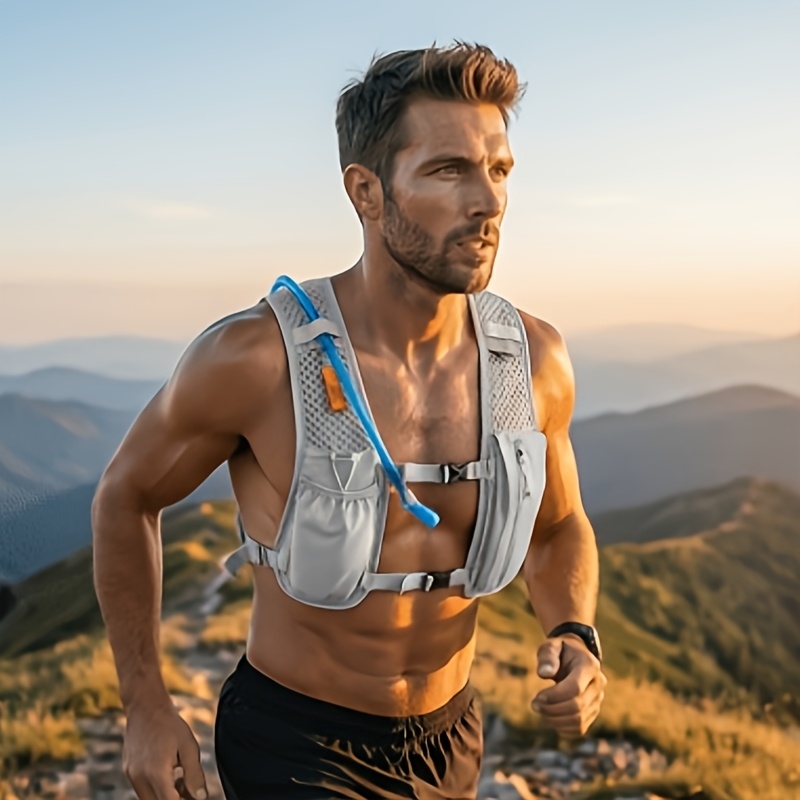 Mountain Biking Vest - 단색 통기성 경량 다용도 포켓 러닝