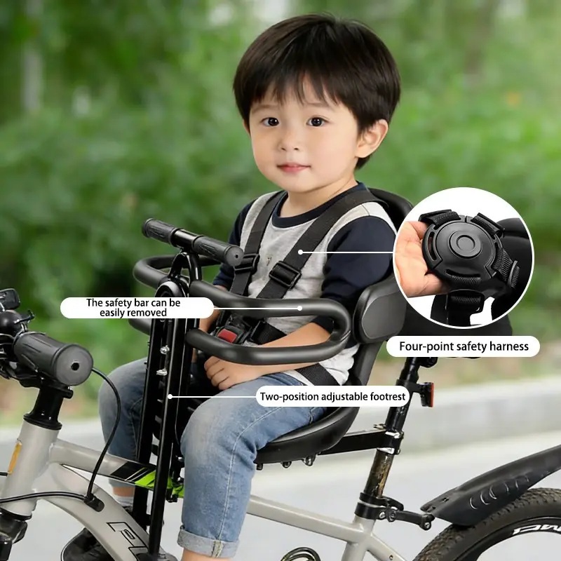 Mountain Biking For Kids - 안전 하네스가 있는 앞좌석 어린이 자전거