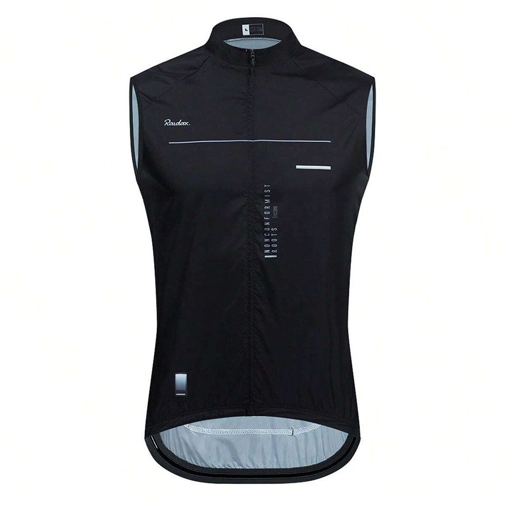 Mountain Biking Vest - 블랙 민소매 메쉬 사이클링 저지 방풍