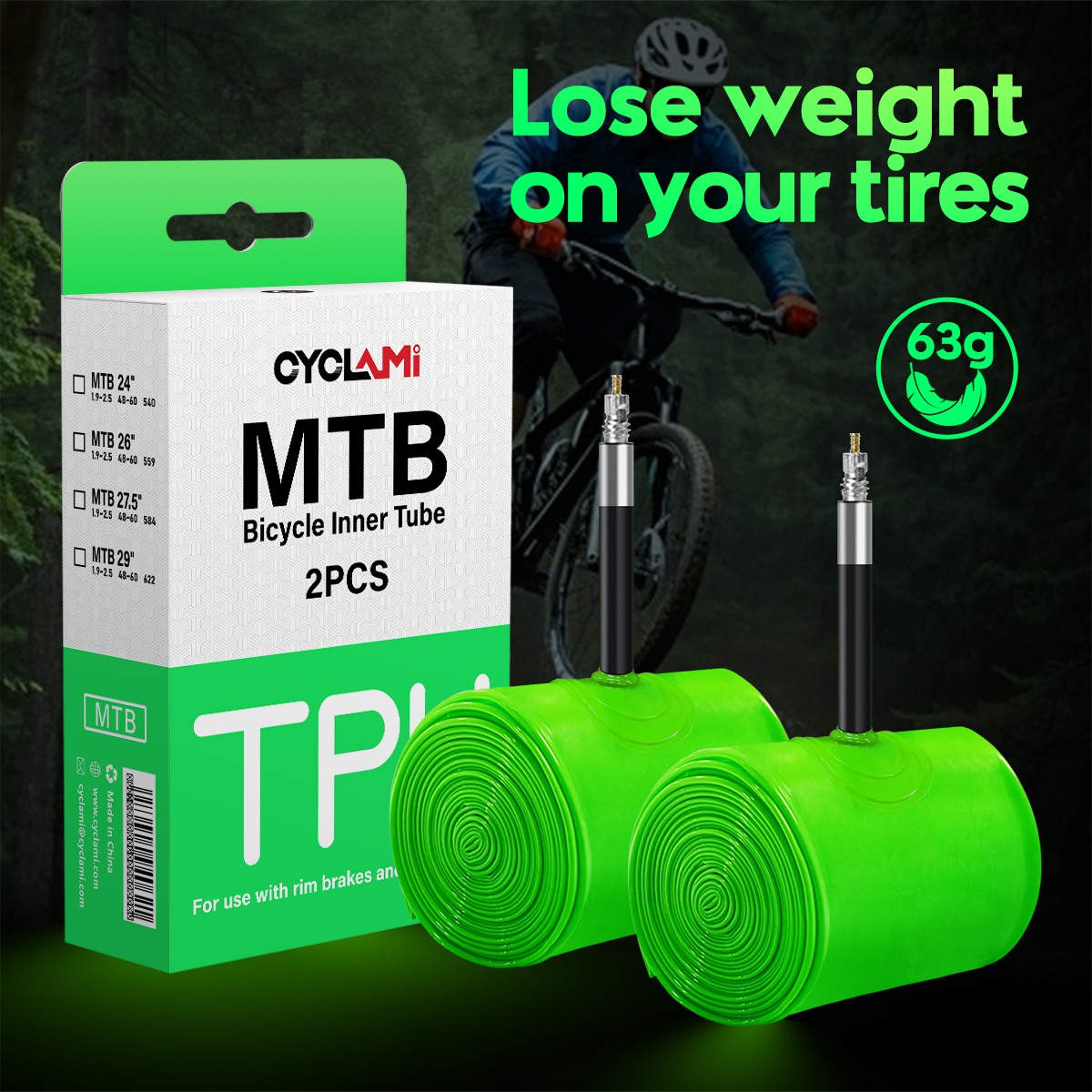 CYCLAMI 초경량 자전거 내부 튜브 26 27.5  - Mountain Biking Shoes 리뷰 및 가격