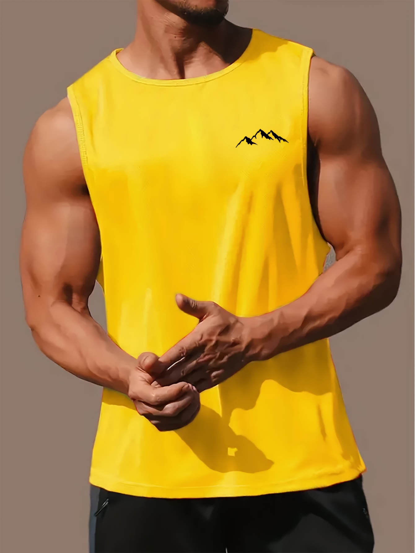 남성 여름 캐주얼 스포츠 피트니스 루즈핏 산악 프린트  - Mountain Biking Vest 리뷰 및 가격