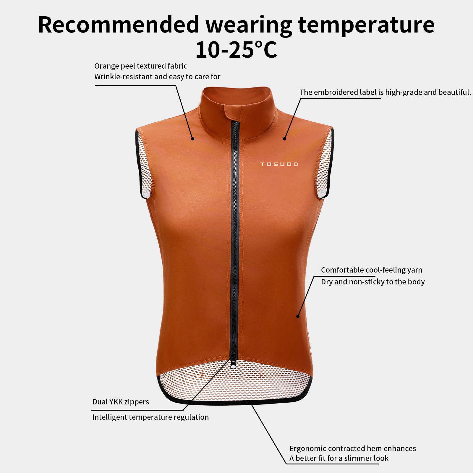 TOSUOD 남성용 저지 방풍 경량 사이클링 민소매 재 - Mountain Biking Vest 리뷰 및 가격